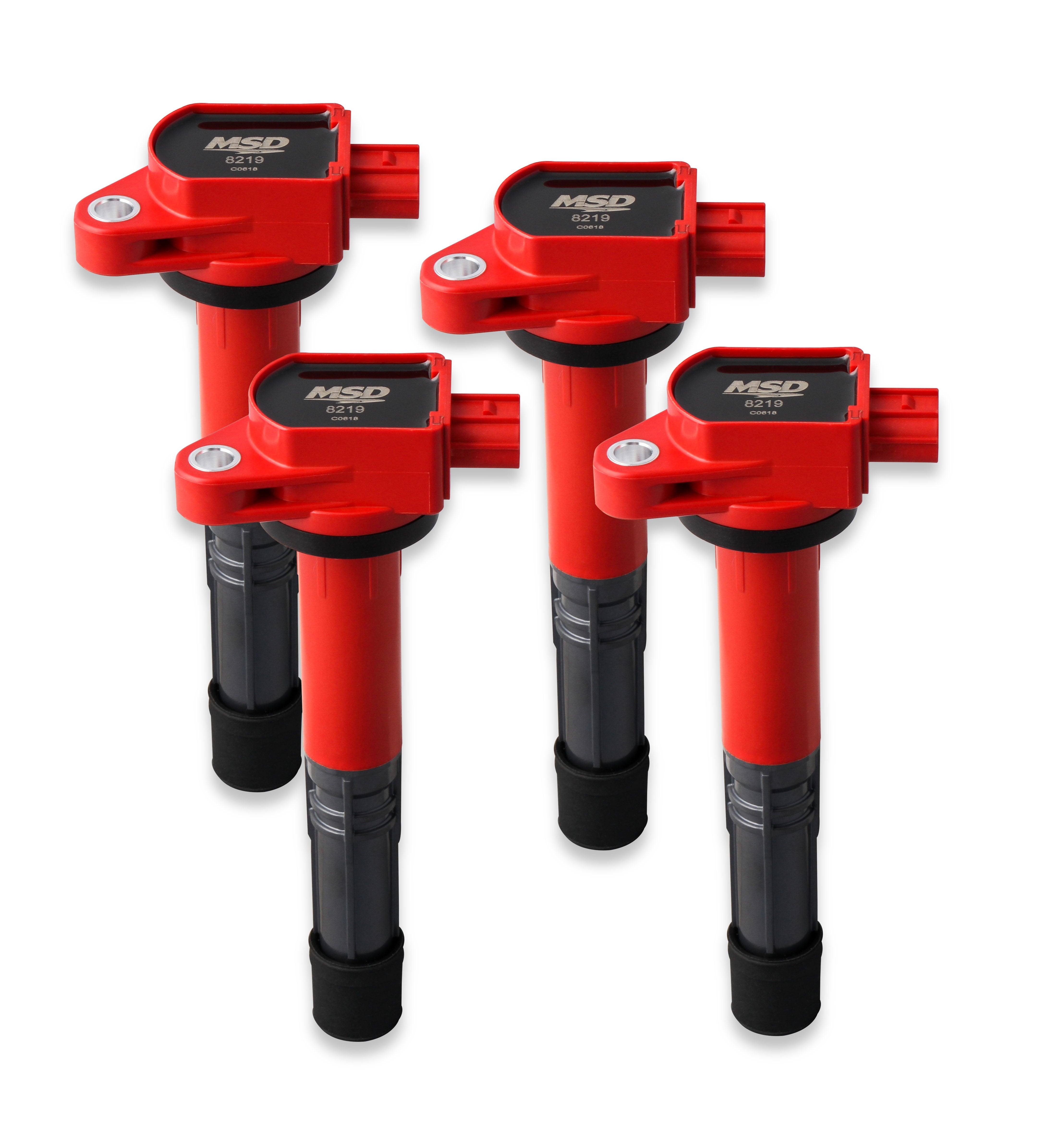 MSD Blaster SS Coil Pack - Set of 4, Red, - Acura and Honda