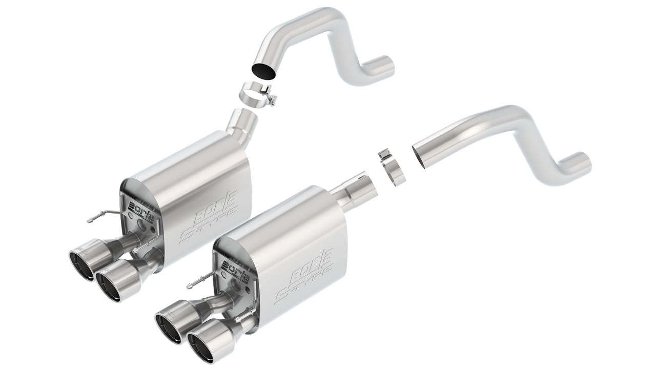 Borla Axle-Back Exhaust System - S-Type | 2014-2019 Chevrolet Corvette 6.2L (11862)