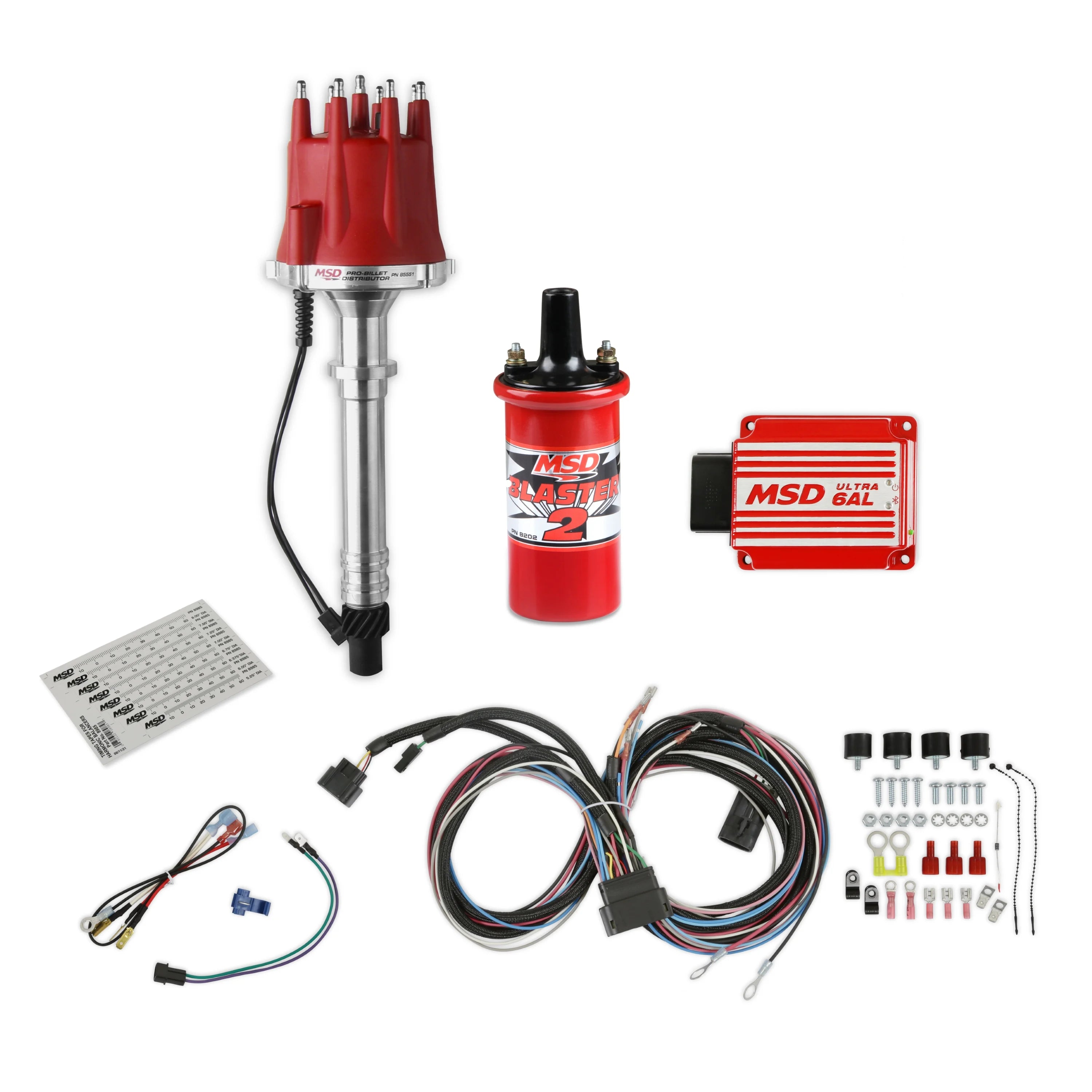 MSD Ignition 6AL Box w/ TSP Pro Billet Distributor & Coil 6425 SBC BBC MSD Ignition 6AL Box w/ TSP Pro Billet Distributor & Coil 6425 SBC BBC