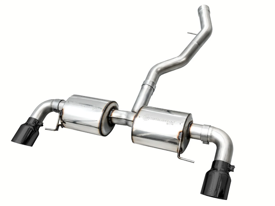 aFe 3in to 2.5in 304 Stainless Steel Polished Axle-Back Exhaust | BMW M235i (14-16) (49-36348-P)
