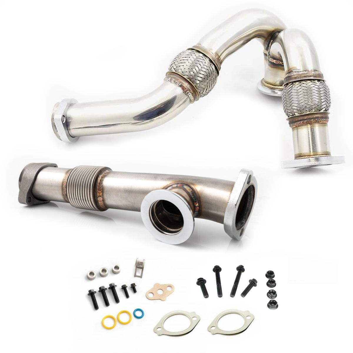 DIESELSITE 1999.5-2003 7.3L BELLOWED UP-PIPE KIT – JeliBuilt DIESELSITE 1999.5-2003 7.3L BELLOWED UP-PIPE KIT – JeliBuilt
