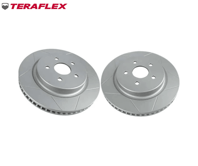 TeraFlex Big Brake Rear Rotors Slotted 14'' x 1.25'' 5x5 For 07-18