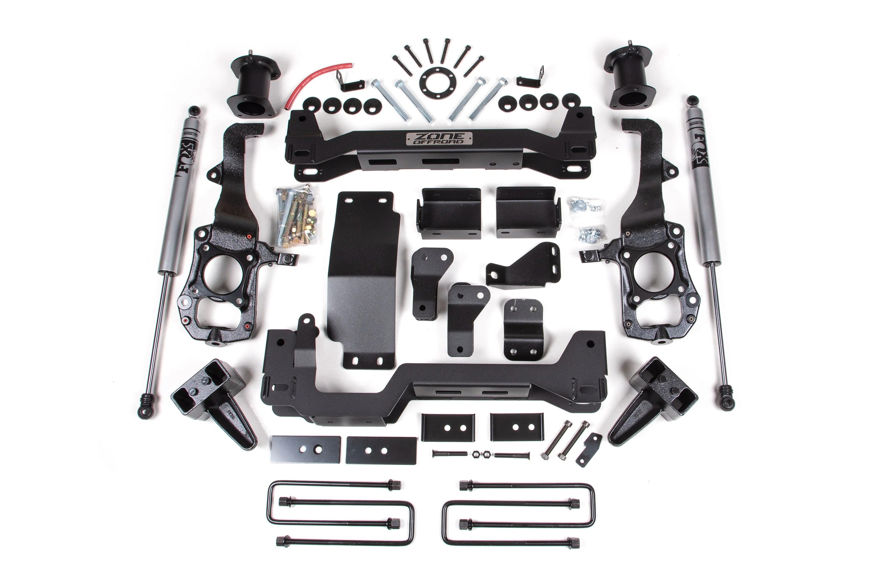 ディフェイス4点セット Zone Offroad 4 Inch Lift Kit/2 Inch Rear Lift with FOX Shock For