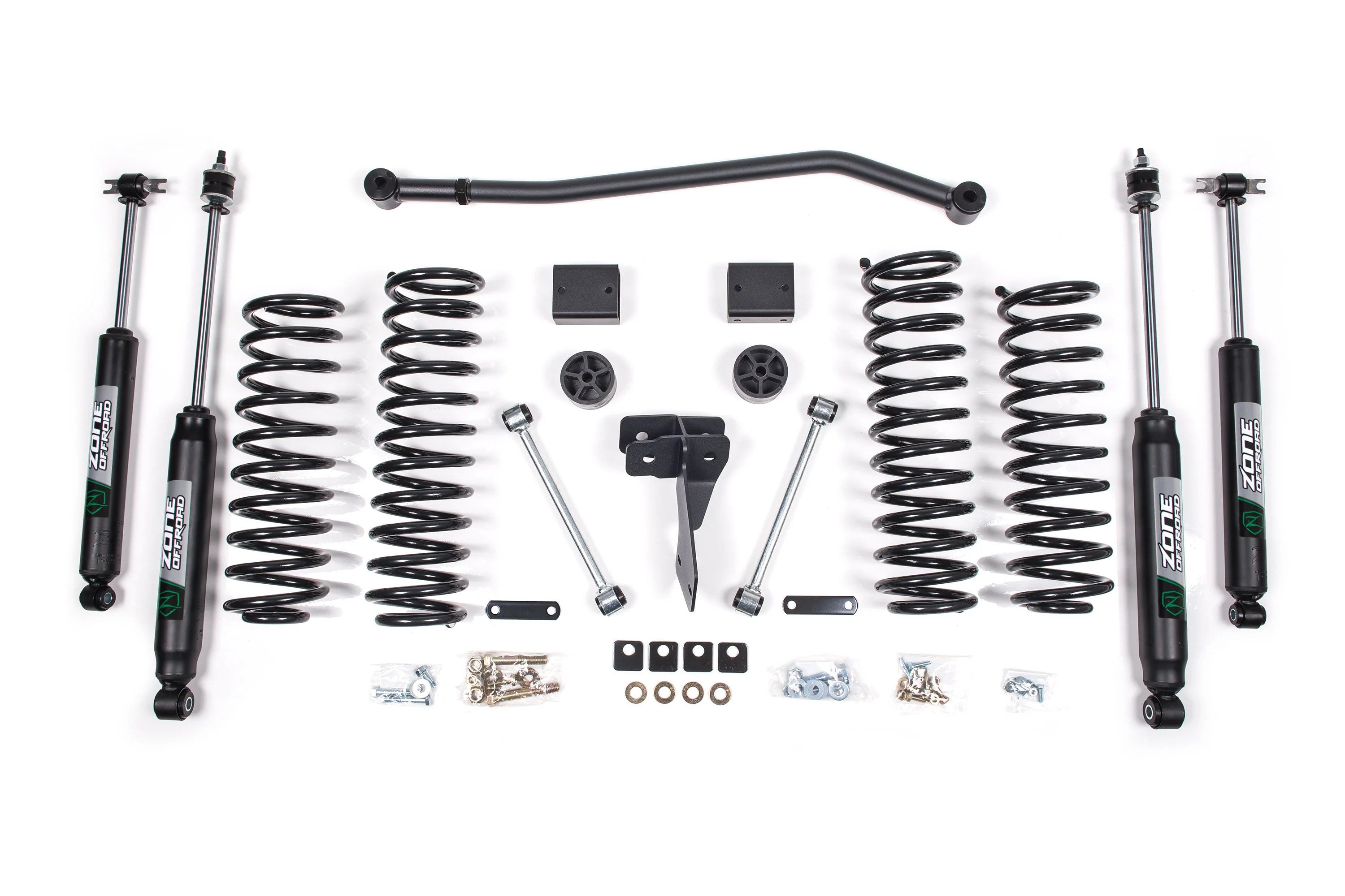 Zone Offroad 4 Inch Lift Kit with Nitro Shocks For 2007-2011 Jeep