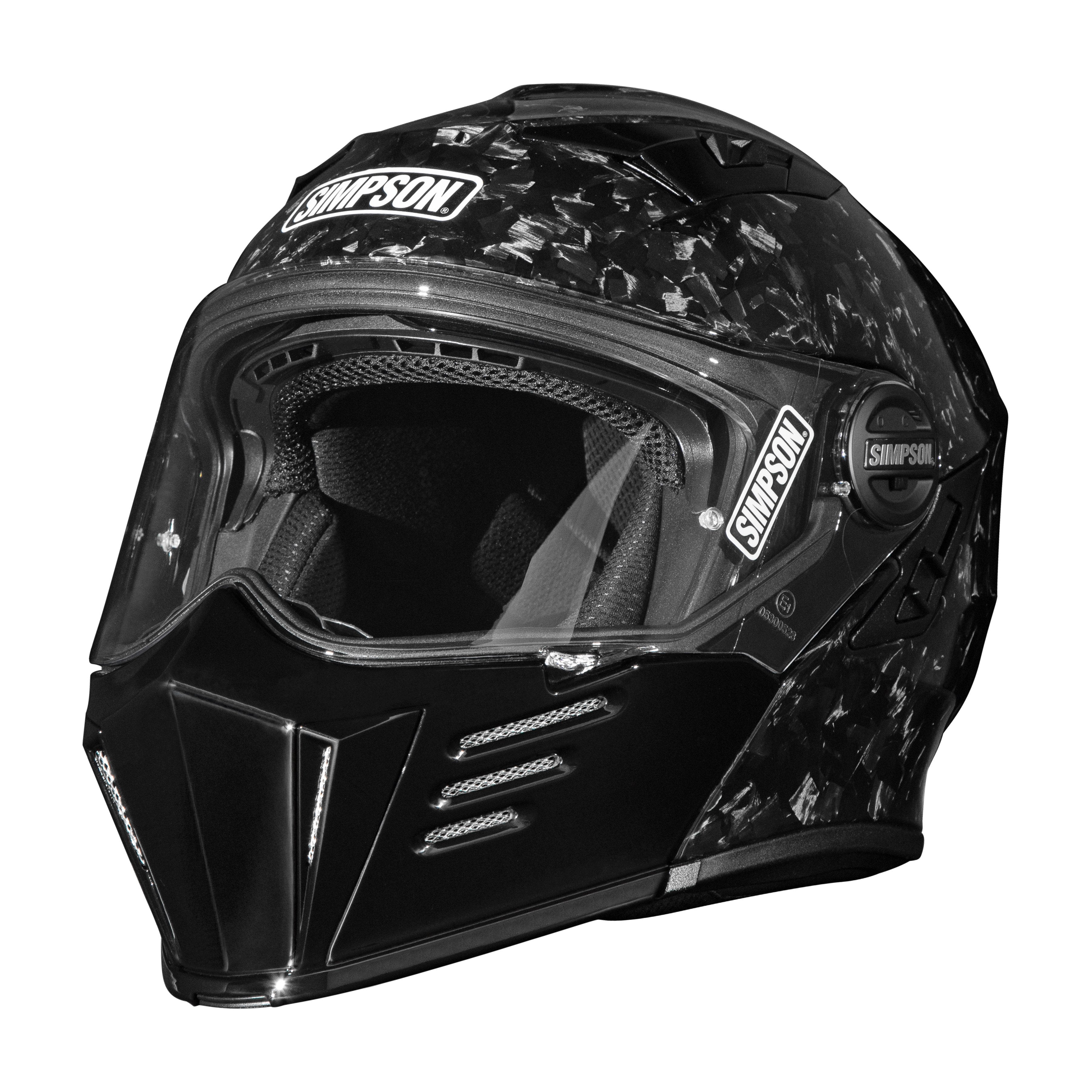 forged carbon fiber motorcycle helmet Simpson M59FCXS - Mod Bandit - You can count on Road Bikes Near New buy ls2 helmets online in india Option:Fasthouse Black/White SM 52-56cm