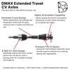 DMAX Extended Travel Front CV Axle Assembly, 2015-2019 LML/L5P