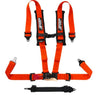 PRP 5.2 Orange 5-Point Adjustable Latch & Link UTV Harness with 2" Belts & Sewn-In Pads