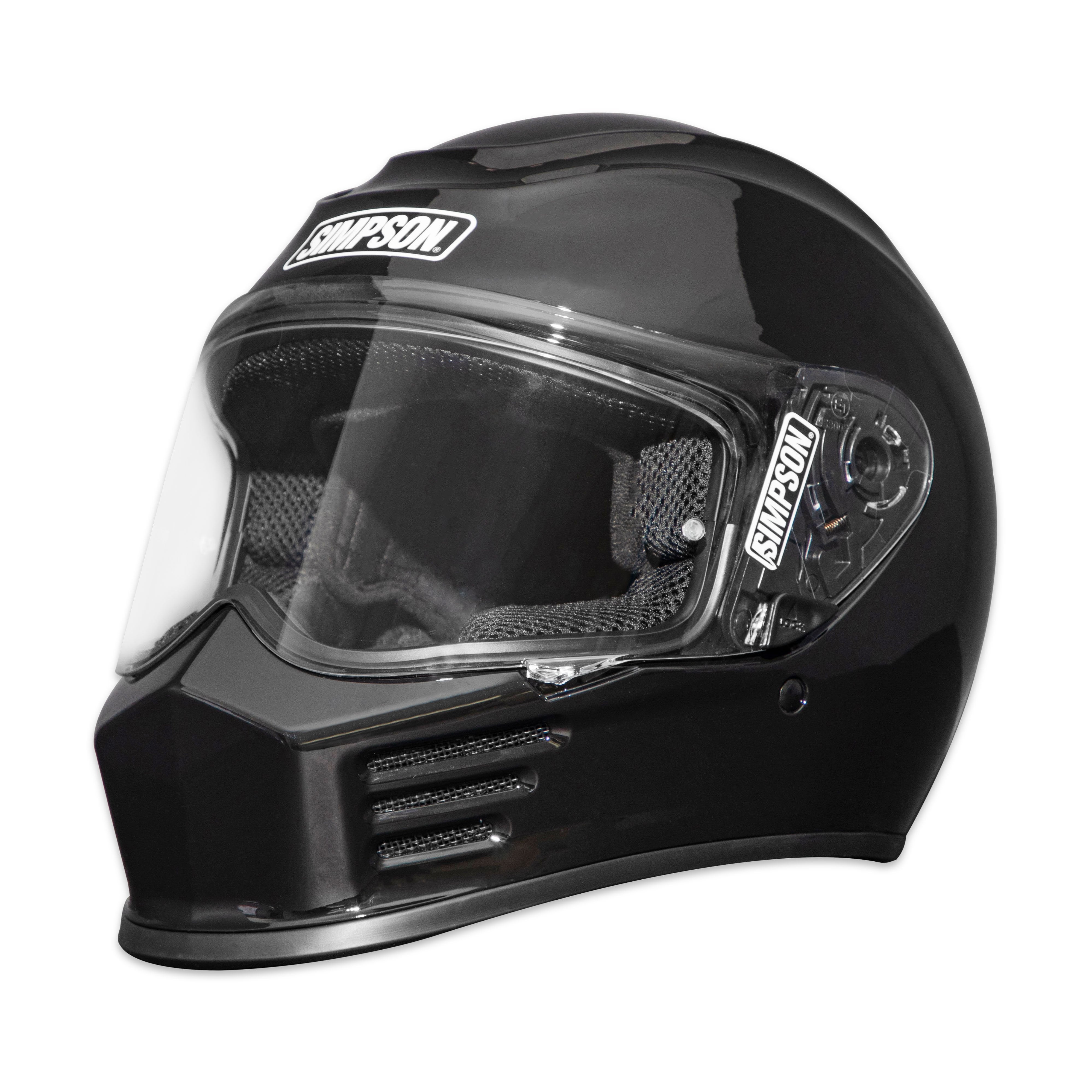 Simpson Motorcycle Speed Bandit Full Face Helmet Gloss Black 4XL