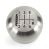 Perrin 17-18 Honda Civic Brushed Stainless Steel Large Shift Knob - 6 Speed