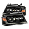 AlphaRex NOVA-Series LED Projector Headlights Alpha Black W/ Activation Light & Sequential Signal & DRL For 2004-2008 Ford F-150 & 2006-2008 Lincoln Mark LT