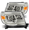 AlphaRex LUXX-Series LED Projector Headlights Chrome W/ Activation Light & DRL For 2005-2011 Toyota Tacoma