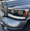 AlphaRex LUXX-Series LED Projector Headlights Black W/ Sequential Signal & DRL & Plank Style Design For 2006-2008 Dodge Ram 1500