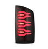 AlphaRex LUXX-Series LED Tail Lights Black Red For 2007-2008 Dodge Ram 1500 & 2007-2009 Dodge Ram 2500 3500