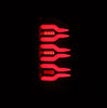 AlphaRex LUXX-Series LED Tail Lights Black Red For 2007-2008 Dodge Ram 1500 & 2007-2009 Dodge Ram 2500 3500