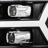 AlphaRex LUXX-Series LED Projector Headlights Gloss Black W/ Activation Light & Sequential Signal & DRL & Plank Style Design For 2007-2013 Chevrolet Silverado 1500
