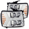 AlphaRex NOVA-Series LED Projector Headlights Chrome W/ Activation Light & Sequential Signal For 2007-2013 Chevrolet Silverado 1500