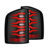 AlphaRex LUXX-Series LED Tail Lights Black Red For 2007-2014 Chevrolet Silverado 1500 2500HD 3500HD