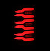 AlphaRex LUXX-Series LED Tail Lights Black Red W/ Activation Light & Sequential Signal For 2007-2014 GMC Sierra 1500 2500HD 3500HD