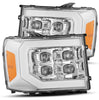 AlphaRex NOVA-Series LED Projector Headlights Matte Black W/ Activation Light & Sequential Signal For 2007-2014 GMC Sierra 2500HD 3500HD