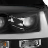 AlphaRex LUXX-Series LED Projector Headlights Black W/ DRL & Sequential Signal For 2007-2014 Chevrolet Tahoe Suburban