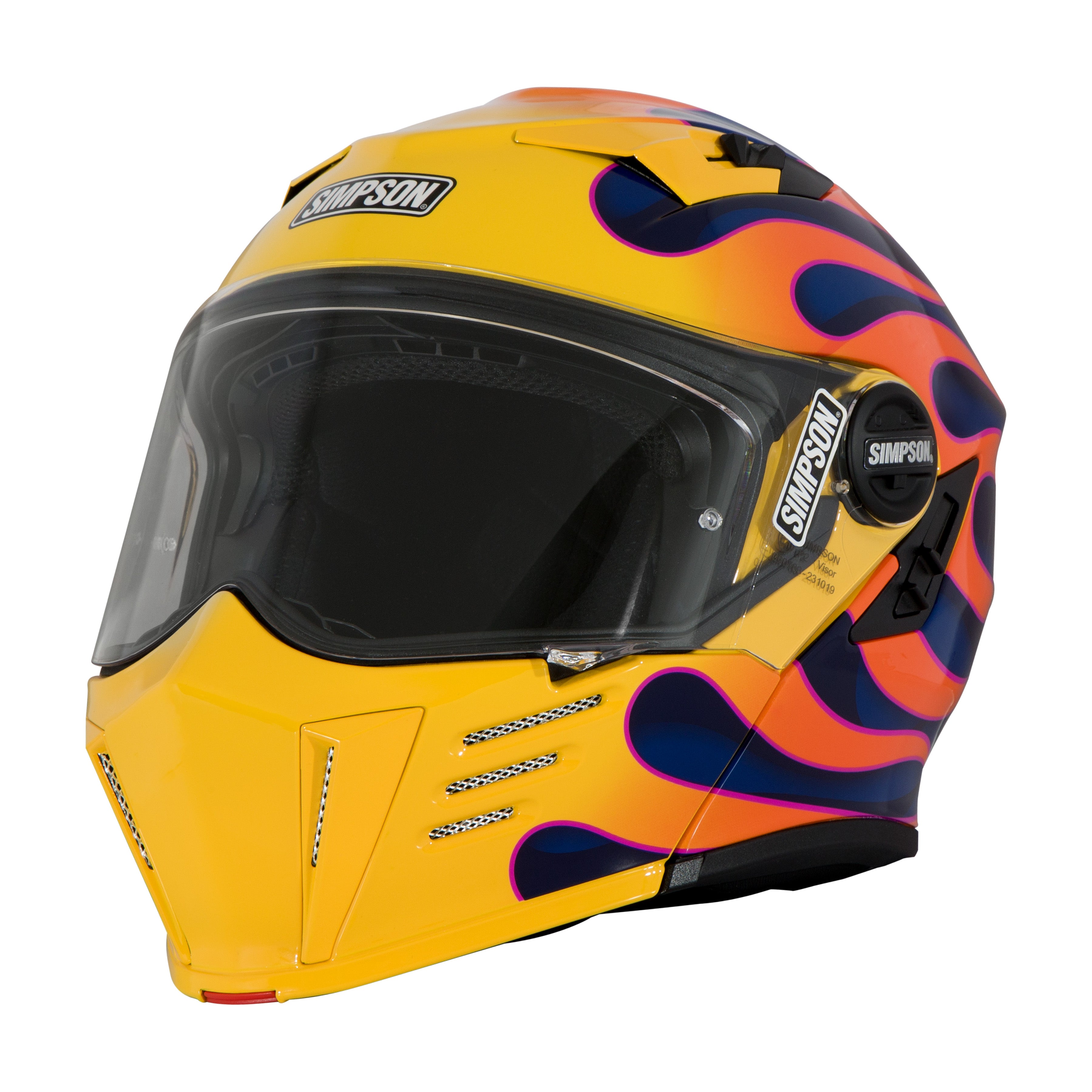 Simpson Motorcycle Mod Bandit Helmet - Wildfire Yellow - X-Large - DOT/ECE 22.05