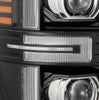 AlphaRex LUXX-Series LED Projector Headlights Black W/ Activation Light & Sequential Signal For 2008-2010 Ford F250 F350 F450 F550 Super Duty