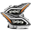 AlphaRex NOVA-Series LED Projector Headlights Alpha Black W/ Activation Light & Sequential Signal & Switchback & DRL For 2008-2013 Infiniti G37