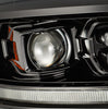 AlphaRex LUXX-Series LED Projector Headlights Black W/ Sequential Signal & Smoked DRL For 2009-2018 Dodge Ram 2500 3500