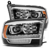 AlphaRex LUXX-Series LED Projector Headlights Black W/ Activation Light & DRL For 2009-2018 Dodge Ram 2500 3500