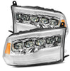 AlphaRex NOVA-Series LED Projector Headlights Chrome W/ Activation Light & DRL For 2009-2018 Dodge Ram 1500