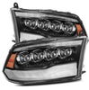 AlphaRex NOVA-Series LED Projector Headlights Gloss Black W/ Activation Light & DRL For 2009-2018 Dodge Ram 1500