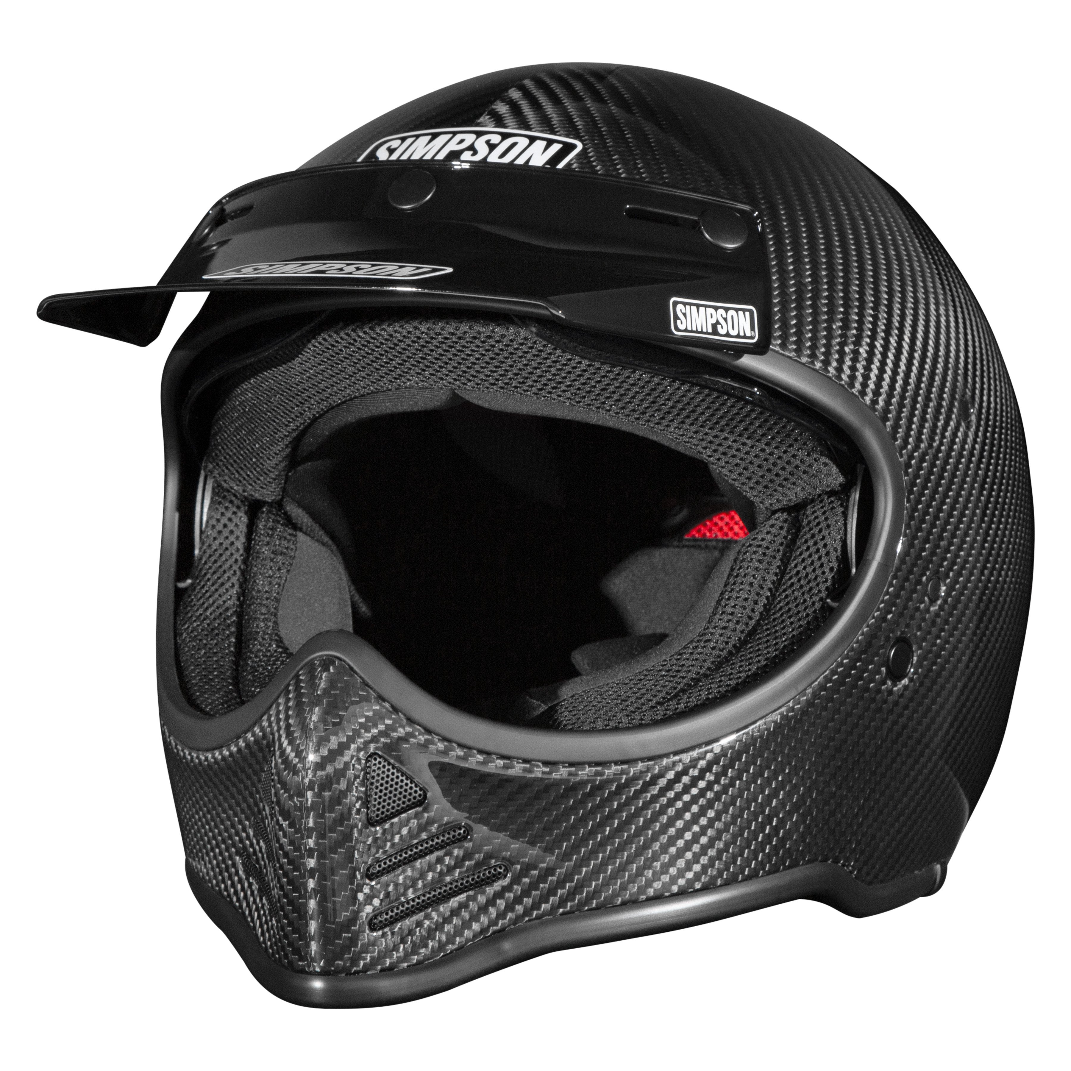 Simpson Motorcycle M52 Bandit Helmet - Carbon Fiber - Medium - DOT/ECE 22.06