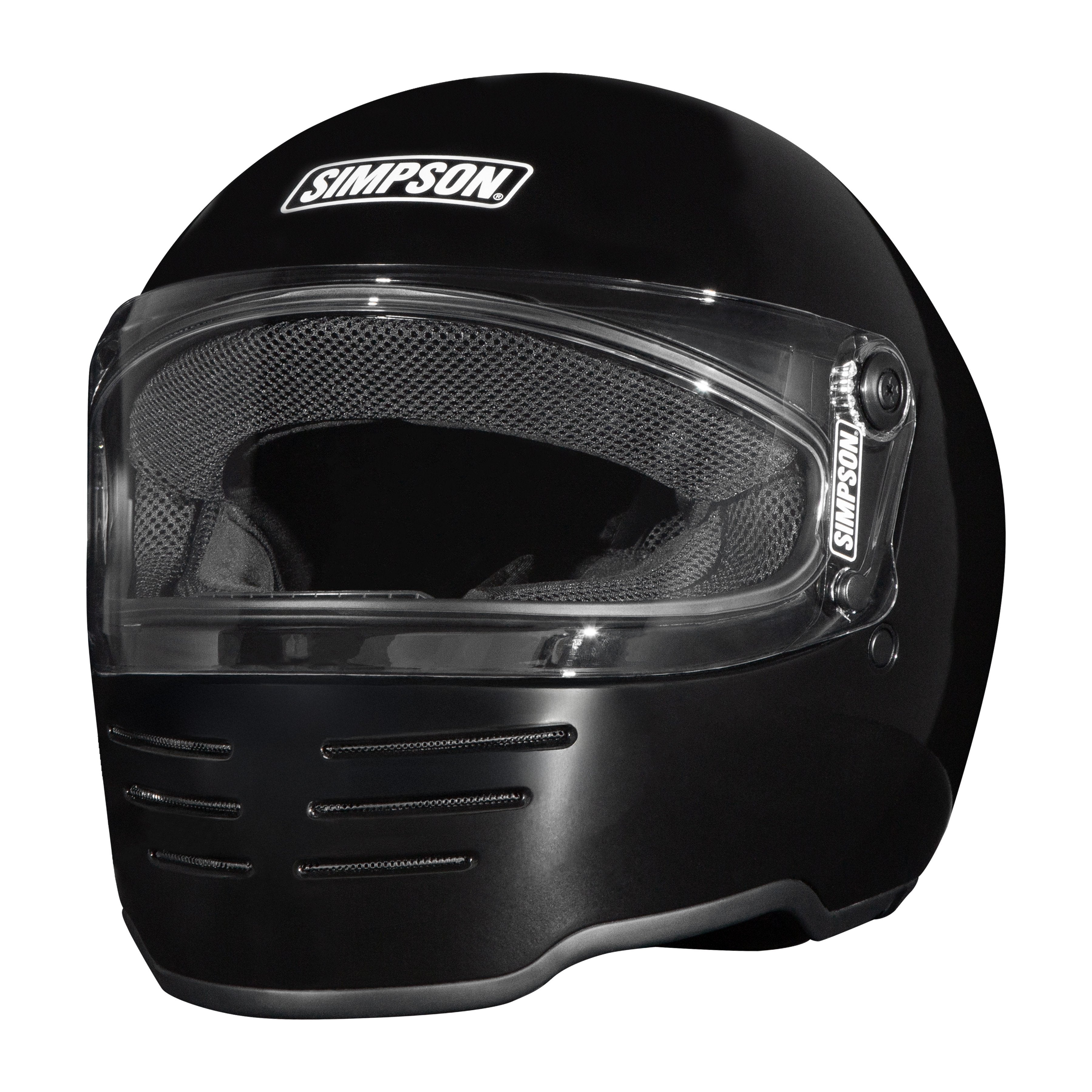 Simpson Motorcycle M62 Bandit Helmet - Black - X-Small - DOT/ECE 22.06