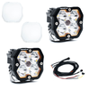 Baja Designs Squadron 2.0 Sport Clear Spot Light Pod Kit w/ Clear Rock Guards