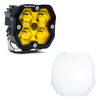 Baja Designs Squadron 2.0 Sport Amber Spot LED Light Pod w/ Clear Rock Guard