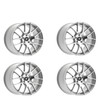 Fittipaldi (4) 360BS 19X8.5 5X120 +30 HB 74.1 Brushed Silver Aluminum Wheels