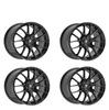Fittipaldi (4) 360B 19X9.5 5X112 +45 HB 66.6 Gloss Black Aluminum Alloy Wheels