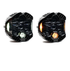 Baja Designs DOT LP6 White/Amber Headlight Kit w/ Harness & Brackets - Universal