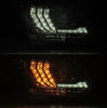 AlphaRex LUXX-Series LED Projector Headlights Alpha Black W/ Activation Light & Sequential Signal For 2010-2012 Ford Mustang