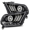 AlphaRex LUXX-Series LED Projector Headlights Black W/ Activation Light & Sequential Signal For 2010-2012 Ford Mustang