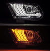 AlphaRex LUXX-Series LED Projector Headlights Chrome W/ Activation Light & Sequential Signal For 2010-2012 Ford Mustang