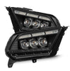 AlphaRex NOVA-Series LED Projector Headlights Black W/ Activation Light & Sequential Signal For 2010-2012 Ford Mustang