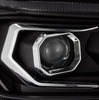 AlphaRex LUXX-Series LED Projector Headlights Black W/ Sequential Signal & DRL & Plank Style Design For 2010-2013 Toyota 4Runner