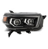 AlphaRex LUXX-Series LED Projector Headlights Black W/ Sequential Signal & DRL & Plank Style Design For 2010-2013 Toyota 4Runner