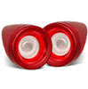 AlphaRex NOVA-Series Prismatic LED Tail Lights Red Clear For 2010-2015 Ferrari 458