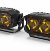 Morimoto 2Banger NCS Yellow Spot Beam A-Pillar Light Kit For 07-18 Jeep Wrangler