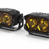 Morimoto 2Banger HXB Yellow Wide Beam A-Pillar Light Kit For 2021-2025 Ford Bronco