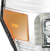 AlphaRex LUXX-Series LED Projector Headlights Chrome W/ Activation Light & Sequential Signal & DRL & Plank Style Design For 2011-2016 Ford F-350