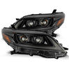 AlphaRex LUXX-Series LED Projector Headlights Alpha Black W/ Sequential Signal & DRL For 2011-2020 Toyota Sienna
