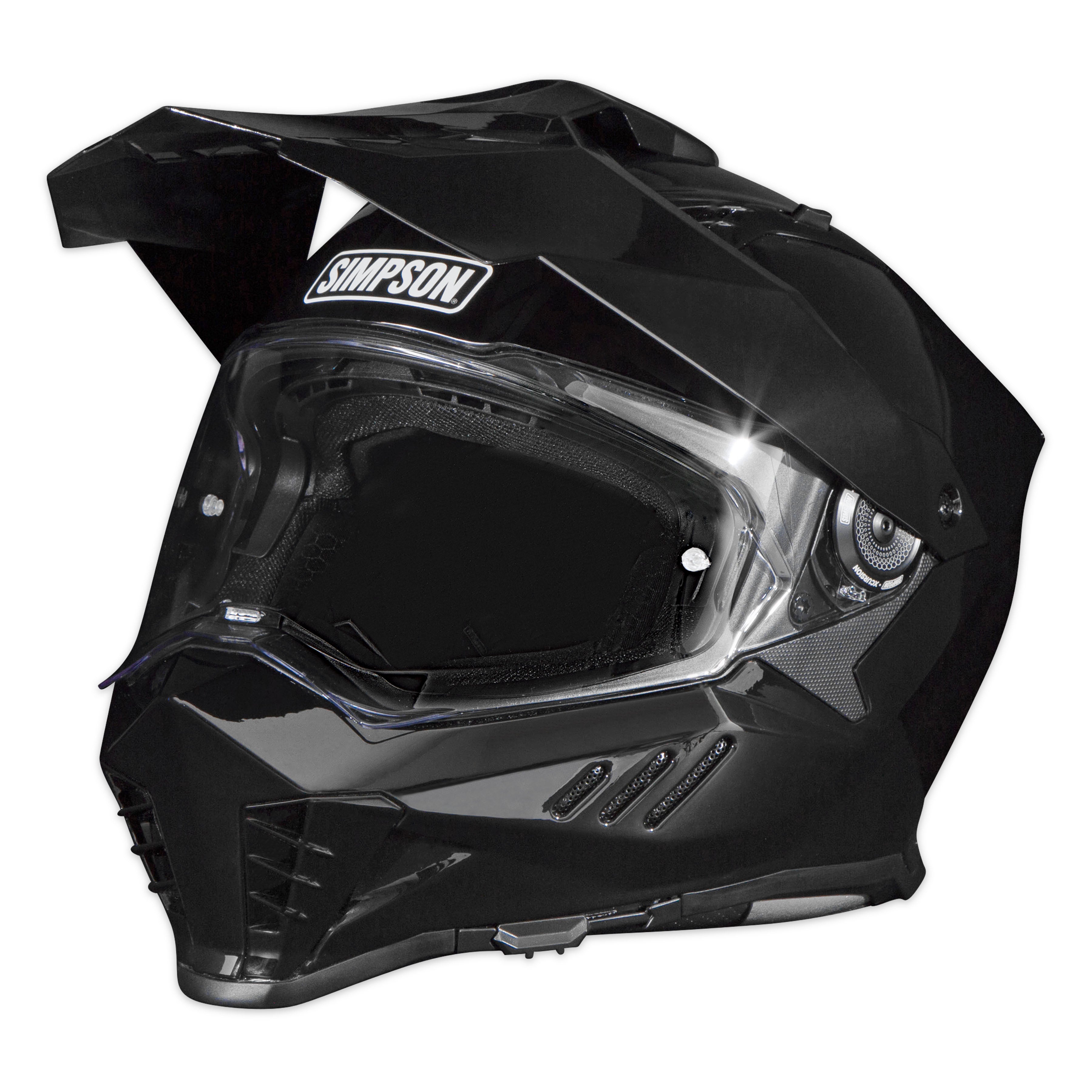 Simpson Motorcycle Xcursion Bandit Helmet - Black - 2X-Large - DOT/ECE 22.06